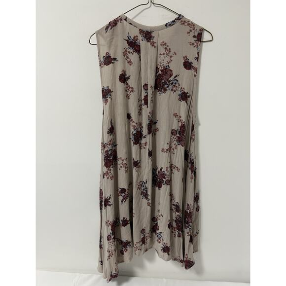 Free People Tree Swing Mini Dress Cream Floral Boho Tunic Coquette Cottage Fairy - Picture 6 of 10